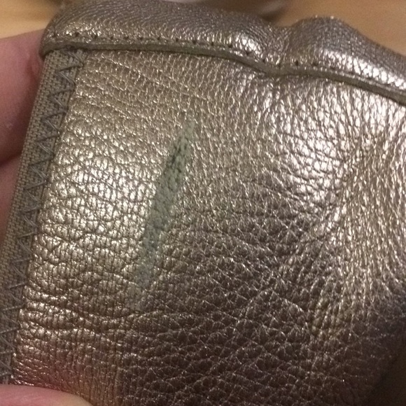 Gold Ballet Flats with Bows - Picture 5 of 5